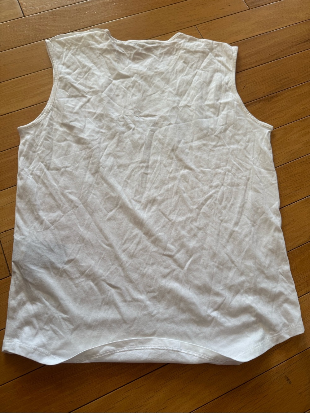 Balmain White Tank Top with Black Logo and Gold Buttons - Picture 5 of 7